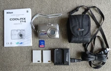 Nikon Coolpix P4 VR  8.1MP Digital Camera - Silver