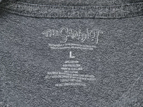 THE SANDLOT Movie T-Shirt Big Print Vintage Size L Gray Base Ball From Japan - Picture 4 of 4