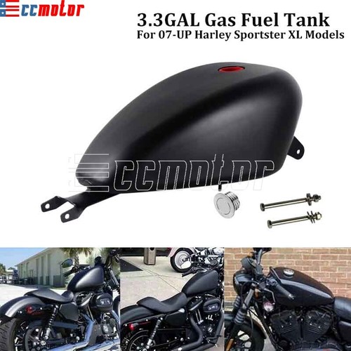 3.3GAL Fuel Tank For Harley Sportster XL1200C Forty Eight XL1200X Iron 883 07-21 - Picture 1 of 9