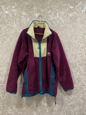 Vintage 90's Helly Hansen Fleece Sherpa Zip Jacket