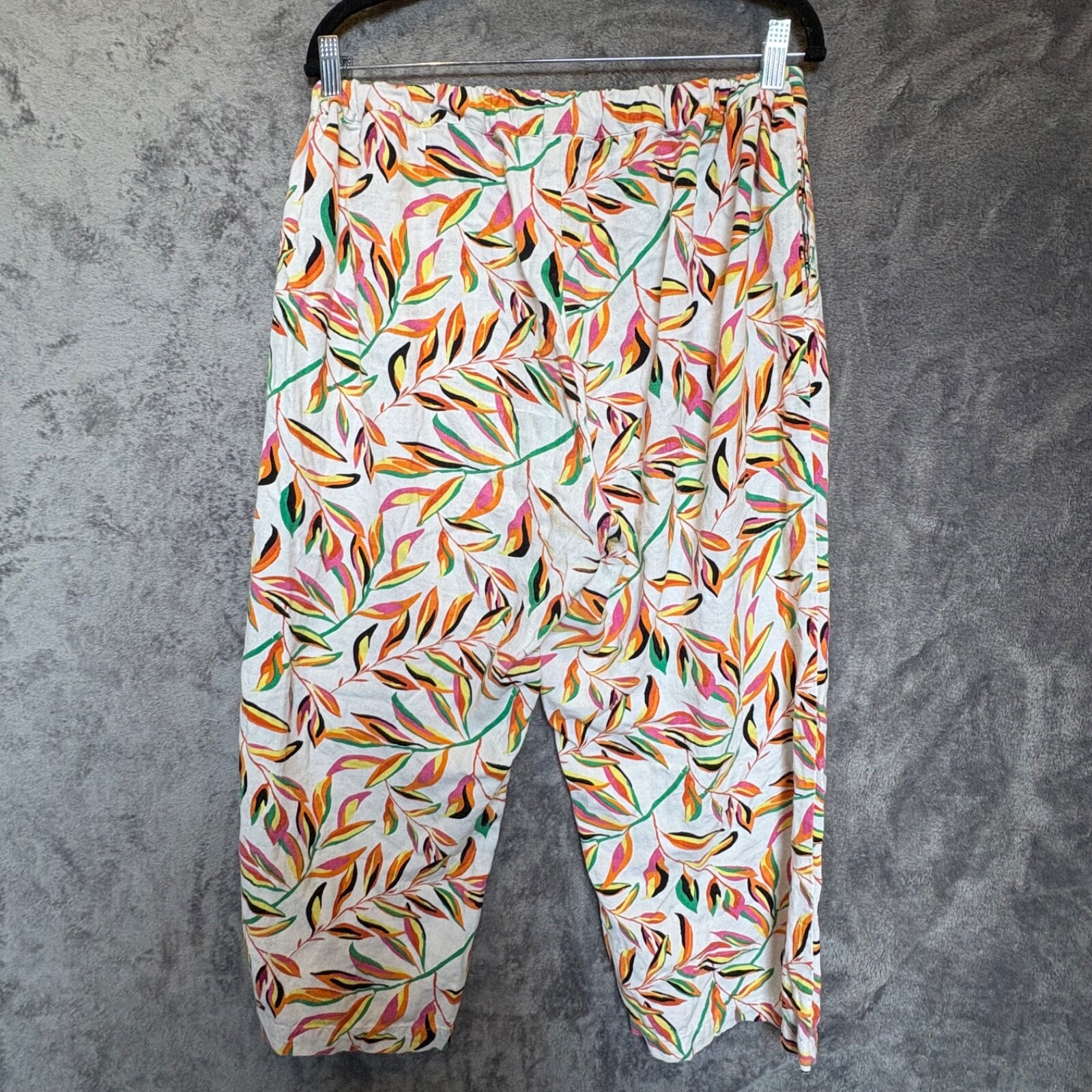 Calligraphie Botanic Linen Blend Drawstring Casua… - image 11