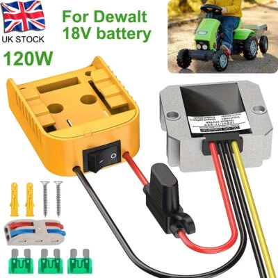 For Dewalt DC 18V to 12V 10A 120W Voltage Battery Regulator Step Down Converter