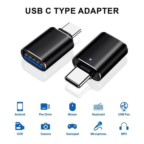 USB-C To USB Female OTG Converter Adapter 3.5mm Aux Audio For Samsung Motorola - Picture 23 of 68