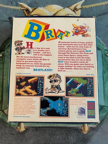 BRAT ATARI ST NO COMMODORE AMIGA EXCELLENT CONDITION COMPLETE 100% - Imagen 2 de 3