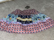 NWT Matilda Jane Once Upon a Time Croquet Molly Skirt School Houses Trees Size 6
