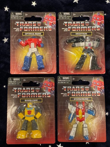 NEW! Hasbro Transformers G1 2.5" Inch Mini-Figure Collection/Set of 4 MOC - Picture 2 of 11