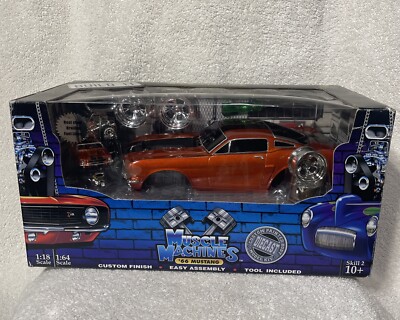 Rare Muscle Machines Burnt Orange '66 Mustang Ford Diecast Custom Build It Kit