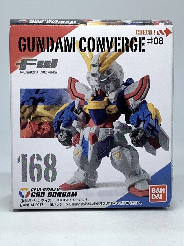 Figura BANDAI #8 D FW GUNDAM CONVERGE #08 No.168 " God Gundam [Burning Gundam]" Foto 2 de 4