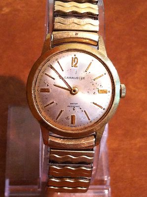 Vintage Windup Mechanical Bulova Caravelle 10 K Gold Filled  display picture 1