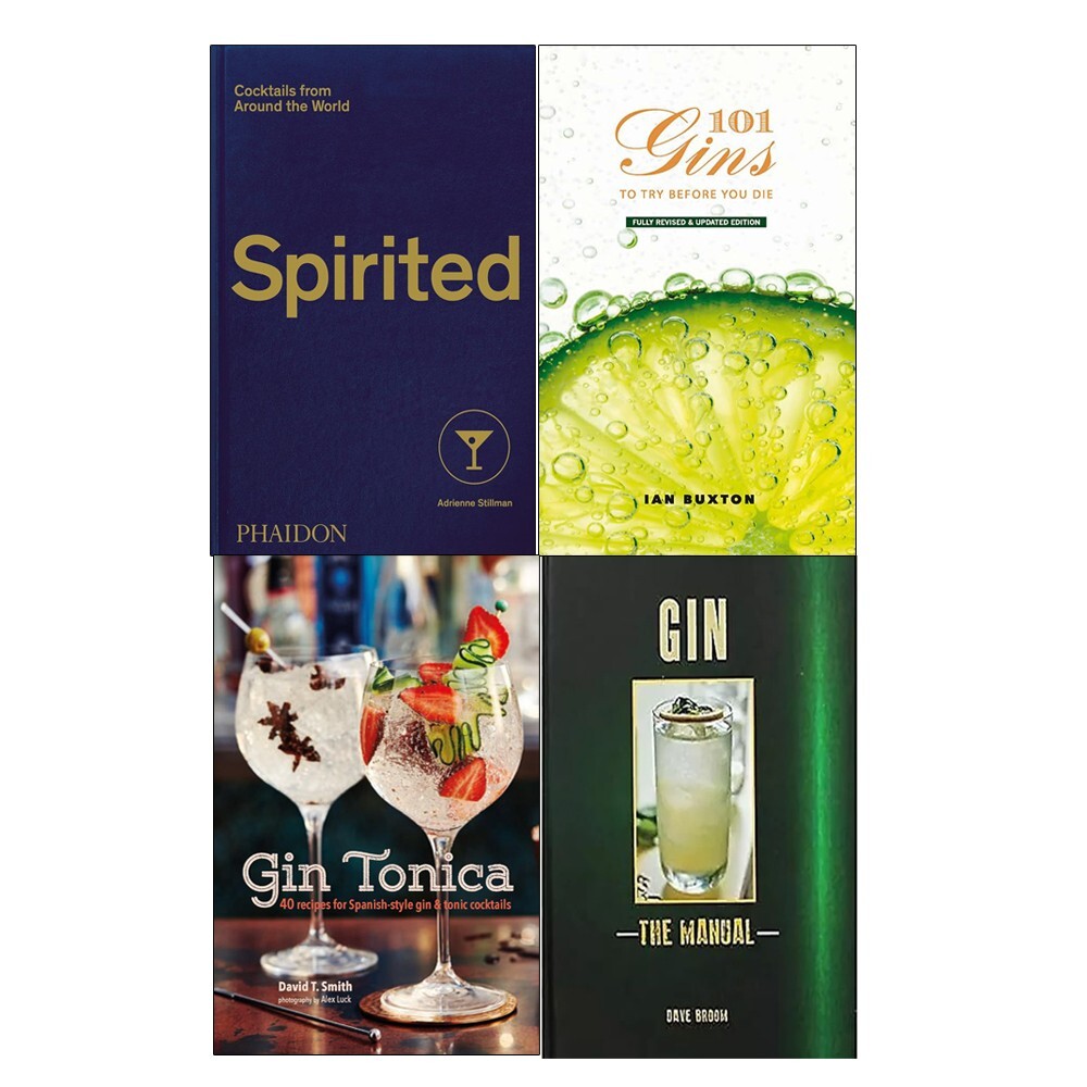 Spirited, Gin Tonica, Gin The Manual, 101 Gins To Try Before You Die 4 Book Set