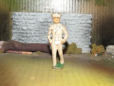 ORIGINAL GREY IRON CAST TOY SOLDIER NAVY OFFICER-1940
