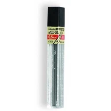 C505-H Pentel Super Hi-Polymer Lead Refills, 0.5mm H, 12 Leads/Tube, 1 Tube