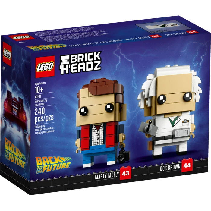 LEGO Brickheadz Regreso al Futuro Marty McFly Doc Brown 41611 (SELLADO)