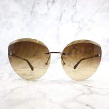 Diane von Furstenberg DVF145S 717 Sunglasses Rimless Gold Frame 63-14-140