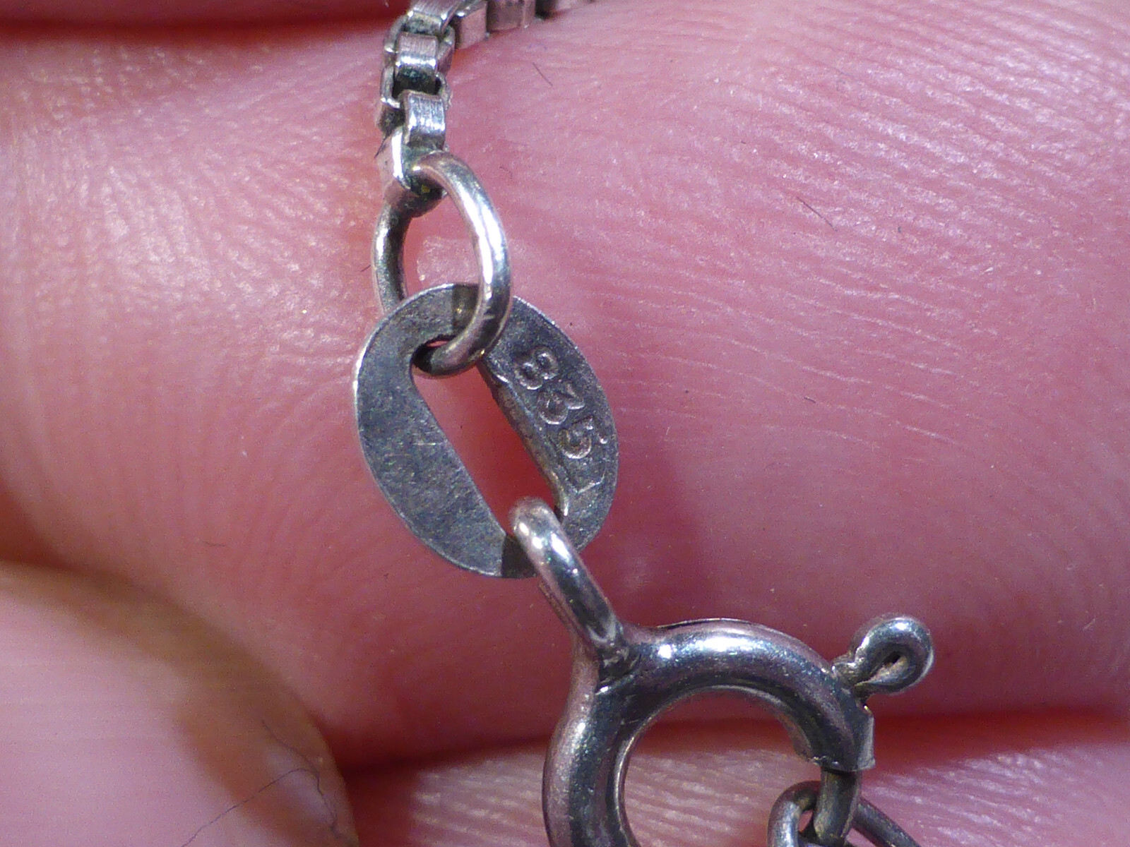 Solid Silver Cross Pendant Necklace Box Chain 39.… - image 15