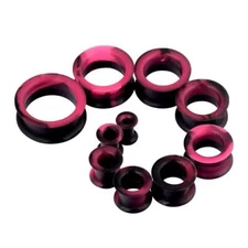 20pcs Plugs Silicone Ear Skin Gauges Ear Expander Tunnels Stretching Kit 2g-1"