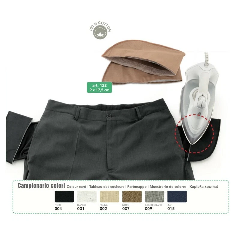 AGGIUSTA TASCHE TERMOADESIVO COTONE PANTALONI UOMO DONNA MARBET art 122
