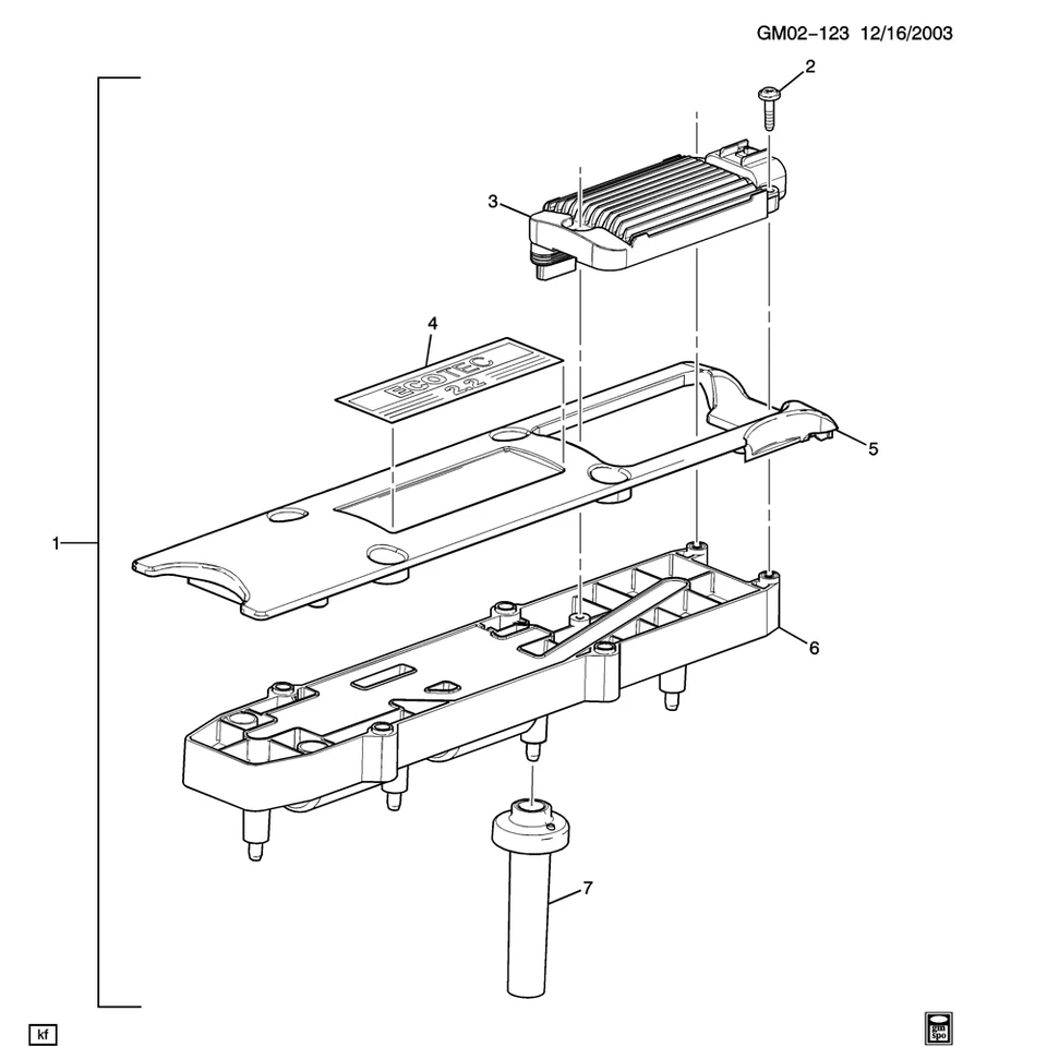 Ignition Coil Kit For 2004-2006 Chevrolet Malibu 2002-2007 Saturn UF391 LX981 - Image 3 of 4
