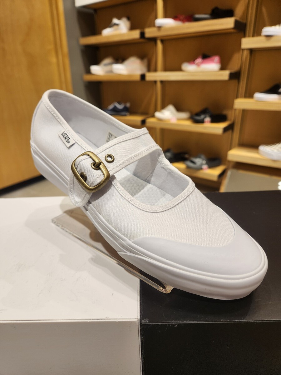 VANS Womens Mary Jane Canvas Sneakers White ✓Multiple Sizes