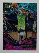 D'Angelo Russell 2020-21 Select No.253 Courtside Cosmic Prizm SSP Card