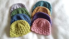 New crochet hats 3-6 months