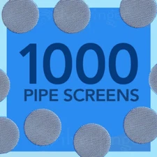 1000 PIPE SCREENS STAINLESS STEEL ¾”— FIlters Glass Metal Wood Smoking Pipes