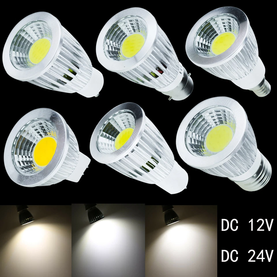 12V 24V Dimmable LED Spotlight Bulbs E27 E14 B22 GU10 GU5.3 MR16 6W 9W 12W Lamp - image 2 of 4