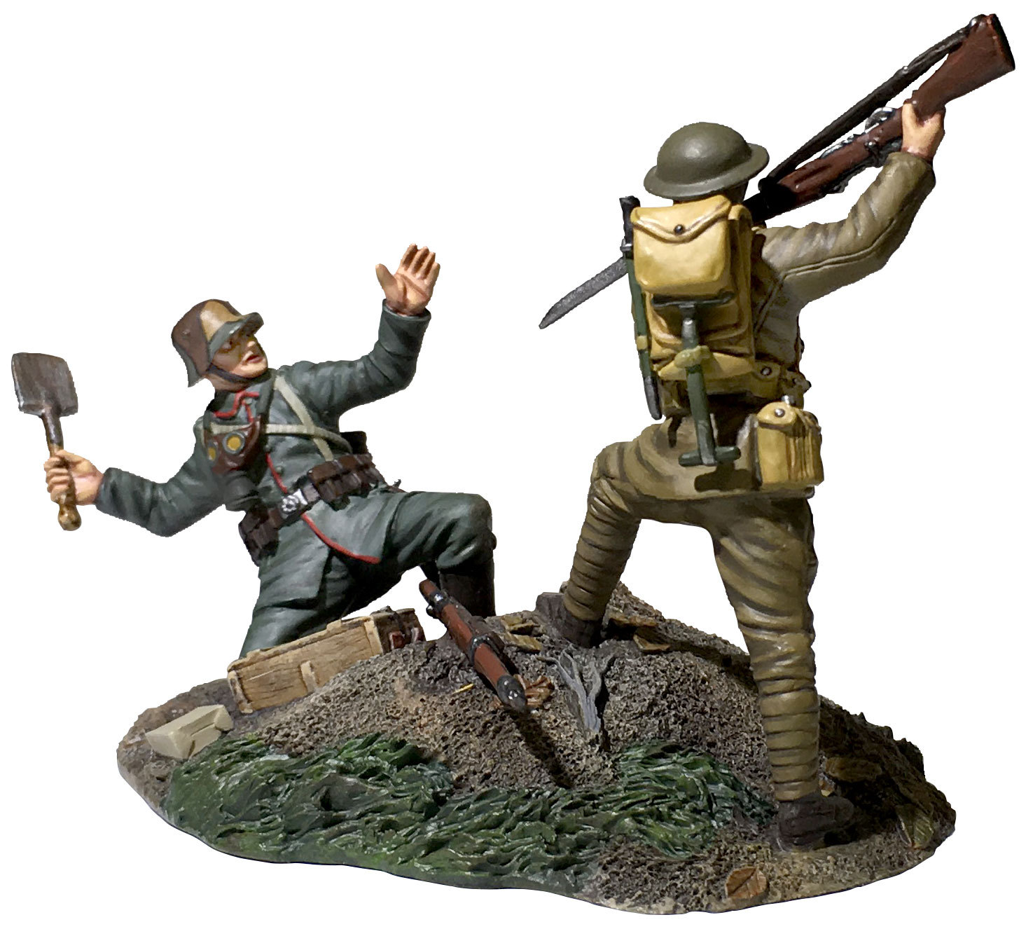 BRITAINS SOLDIERS 23114 “Overrun” 1917-18 U.S. Infantryman Bayoneting German WW1