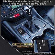 For Maserati Granturismo Quattroporte Shifter Gear Position Indicator Flat Matte