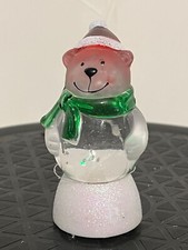 MINI SNOWMAN SNOWGLOBE / LIGHT UP MULTI-COLOR SO CUTE