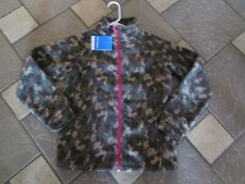 NEW COLUMBIA FULL ZIP FLEECE JACKET GIRLS L 12 BENTON SPRINGS GREEN CAMO