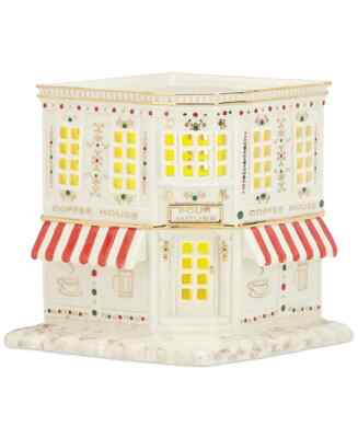 Lenox Mistletoe Park Coffee Shop Figurine NIB