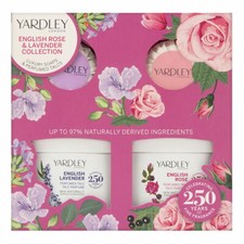 Yardley London English Rose Lavender Collection 2 x 50g/1.7oz Brand New