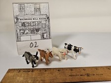 Safari Ltd 1994 Plastic Zoo Farm Animals Lot of 4 Cow Goat Donkey Sheep 2