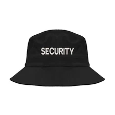 Security embroidered bucket hat, Security guard hat