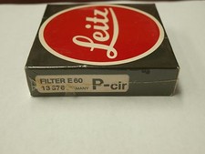 NEW GENUINE LEICA LEITZ 60mm CIRCULAR POLARIZER FILTER FACTORY SEALED BOX 13376