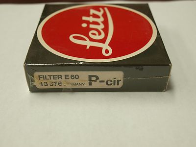 NEW GENUINE LEICA LEITZ 60mm CIRCULAR POLARIZER FILTER FACTORY SEALED BOX 13376