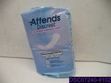 Qty 20: Attends Discreet Bladder Control Pads Max 3 Absorbency ADPMAX