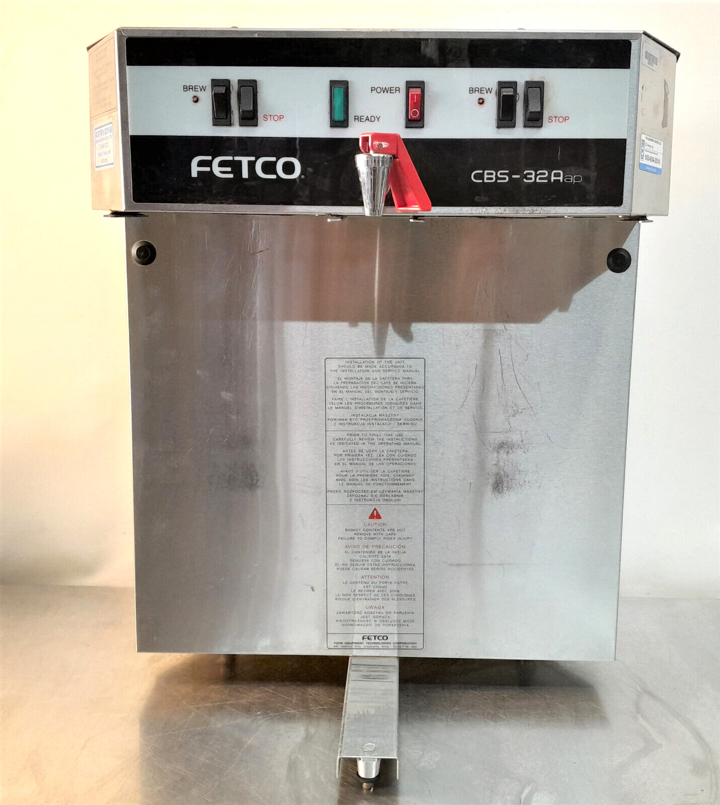 Fetco CBS-32Aap Dual Commercial Coffee Brewer, Stainless Steel