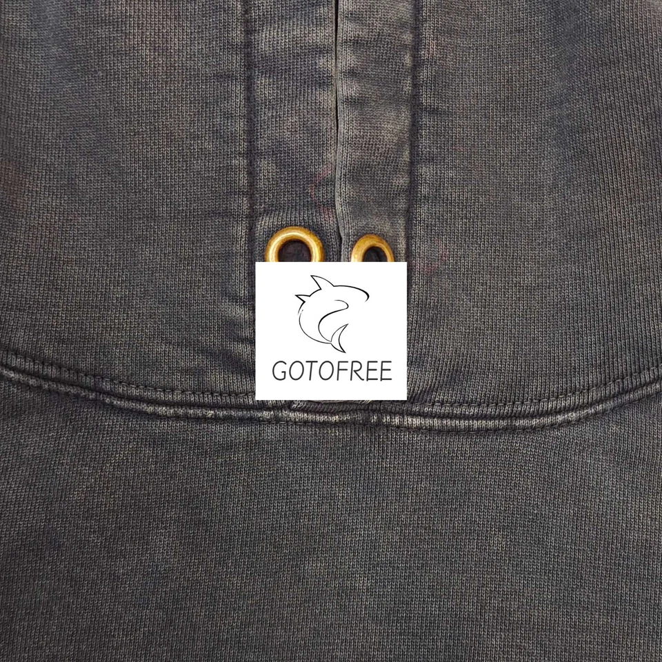 GOTOFREE 25SS NEW VINTAGE DISTRESSED HOODIE HOODED PULLOVER JUMPER SWEATSHIRT - Image 3 of 4