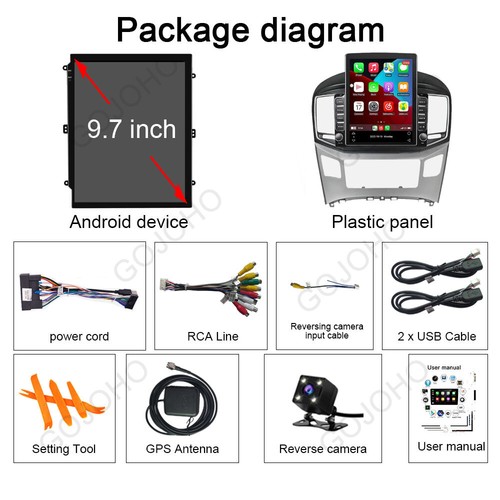 Android Radio Stereo For Hyundai H1 Grand Starex GPS Navi Tesla Style IPS Screen - Picture 3 of 24