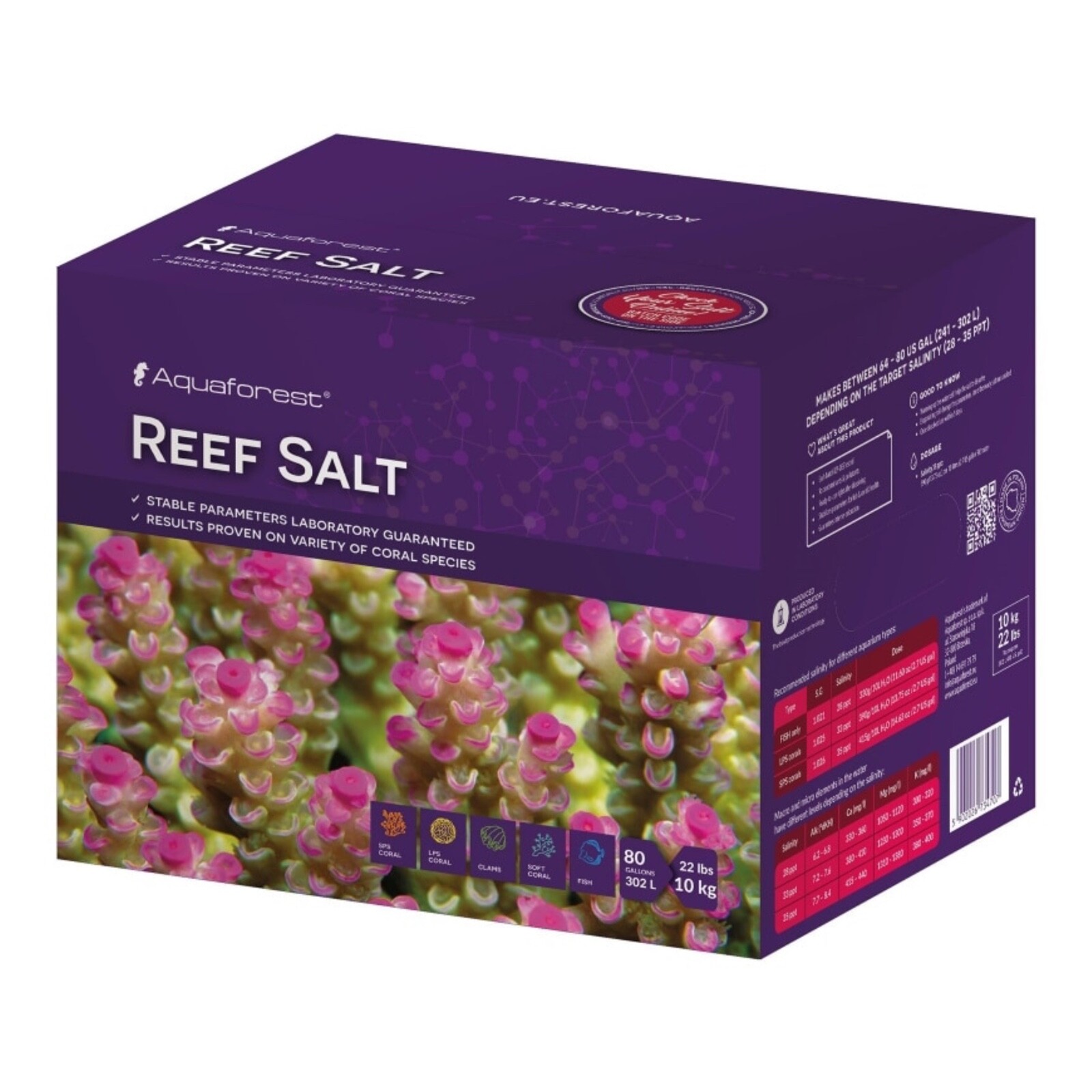 Aquaforest Reef Salt 10 Kg – Sale Marino Sintetico per Coralli Reef