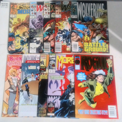 GREAT DEAL 10 Marvel DC Comic Books NEW WARRIORS Wolverine ROGUE Morbius L3B5