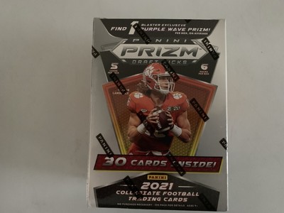2021 Panini PRIZM Draft Football EXCLUSIVE Sealed Blaster Box-PURPLE WAVE PRIZM!