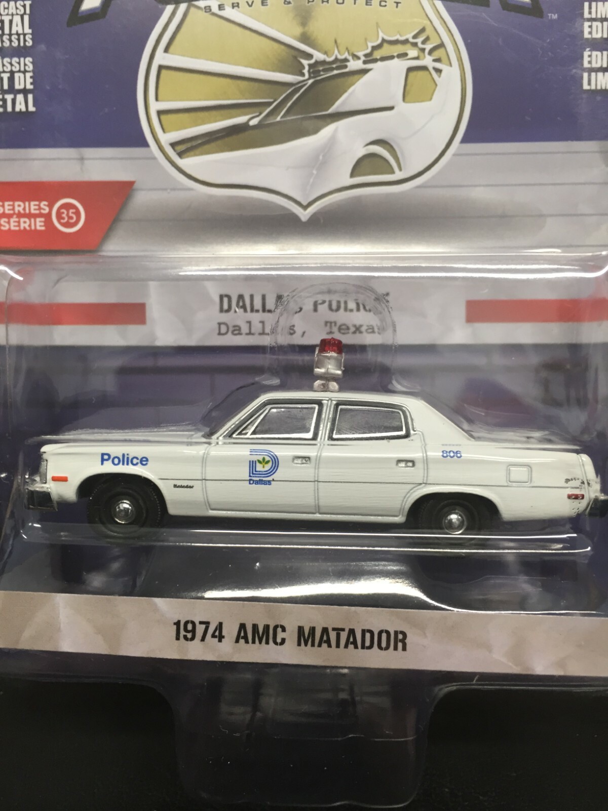 Greenlight 1:64 1974 AMC Matador Police Car  Dallas Police Texas | eBay