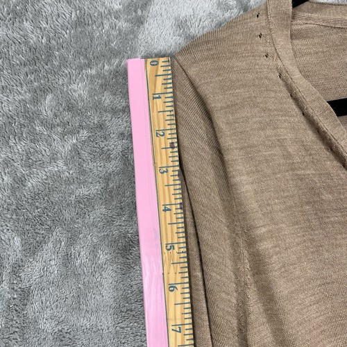 Banana Republic Sweater Women's Medium Beige Tan Merino Wool Gorpcore Minimalist - Picture 7 of 13