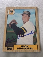 Rick Reuschel autographed 1987 Topps baseball card #521