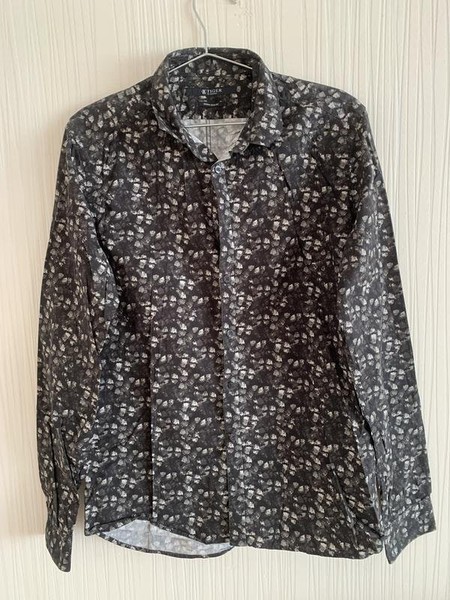 Men Tiger Of Sweden Shirt Black Cotton 38 / M