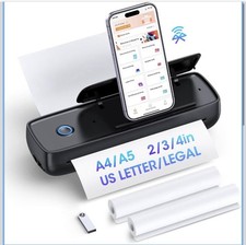Portable Printer, Wireless, Inkless Printer Mini Bluetooth Small Printer ✅