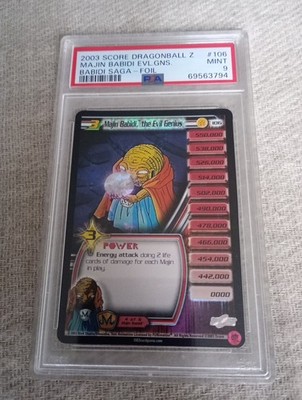 PSA 9 MINT Majin Babidi Evil Genius #106 Rare Foil 2003 Score Dragon Ball Z DBZ